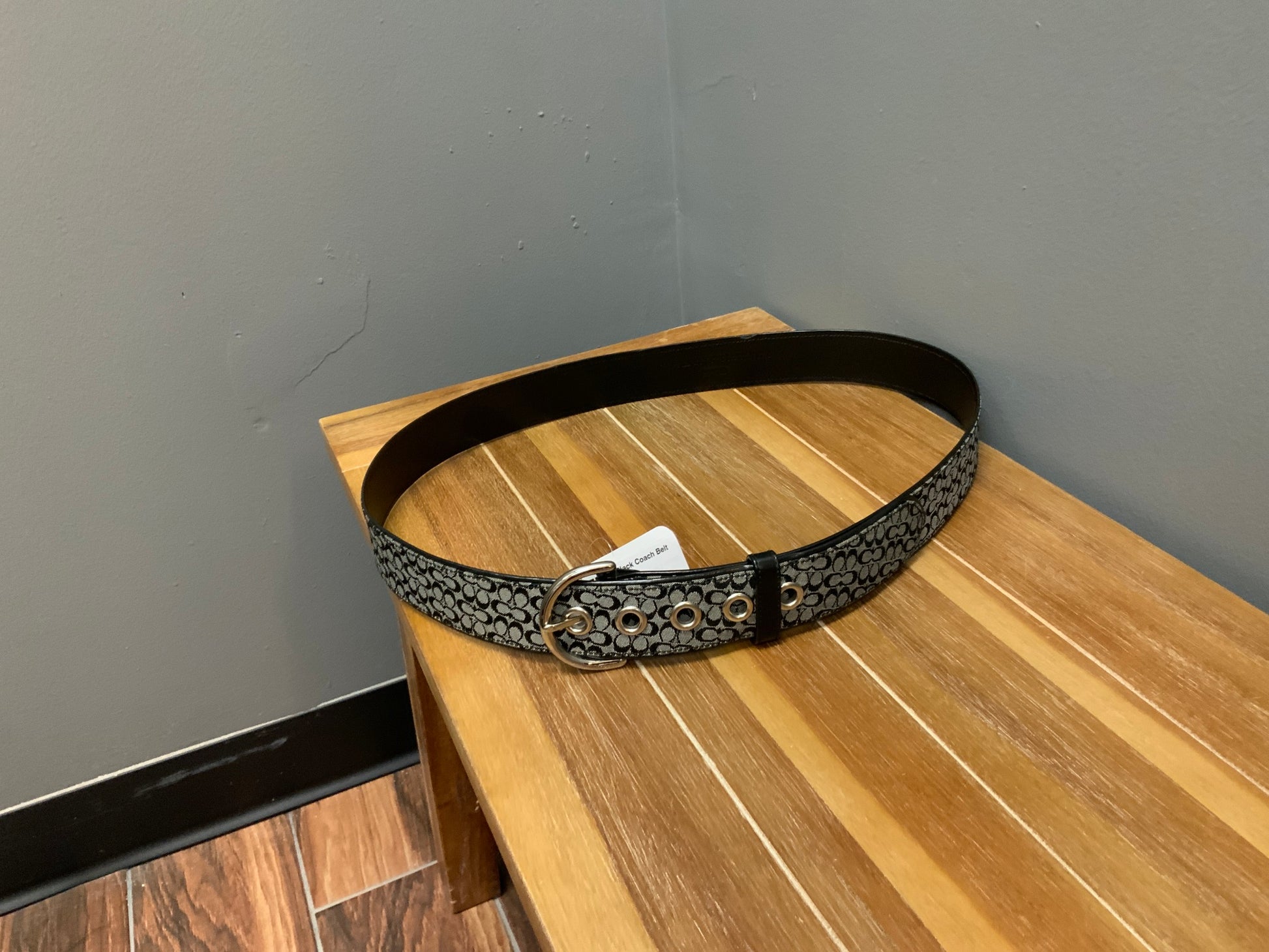 Black Coach Belt sz XL