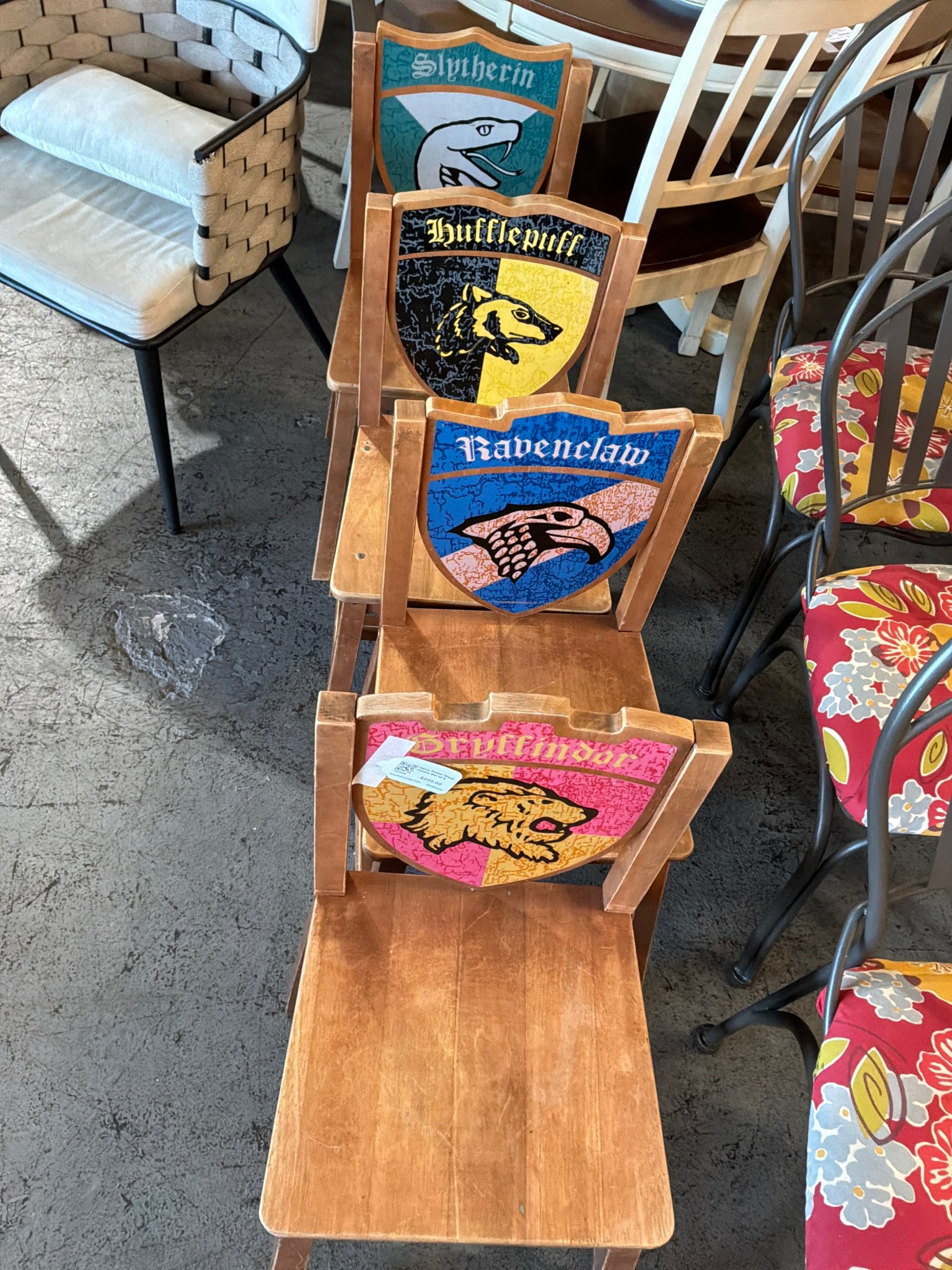 Harry Potter Wood Chairs Set of 4