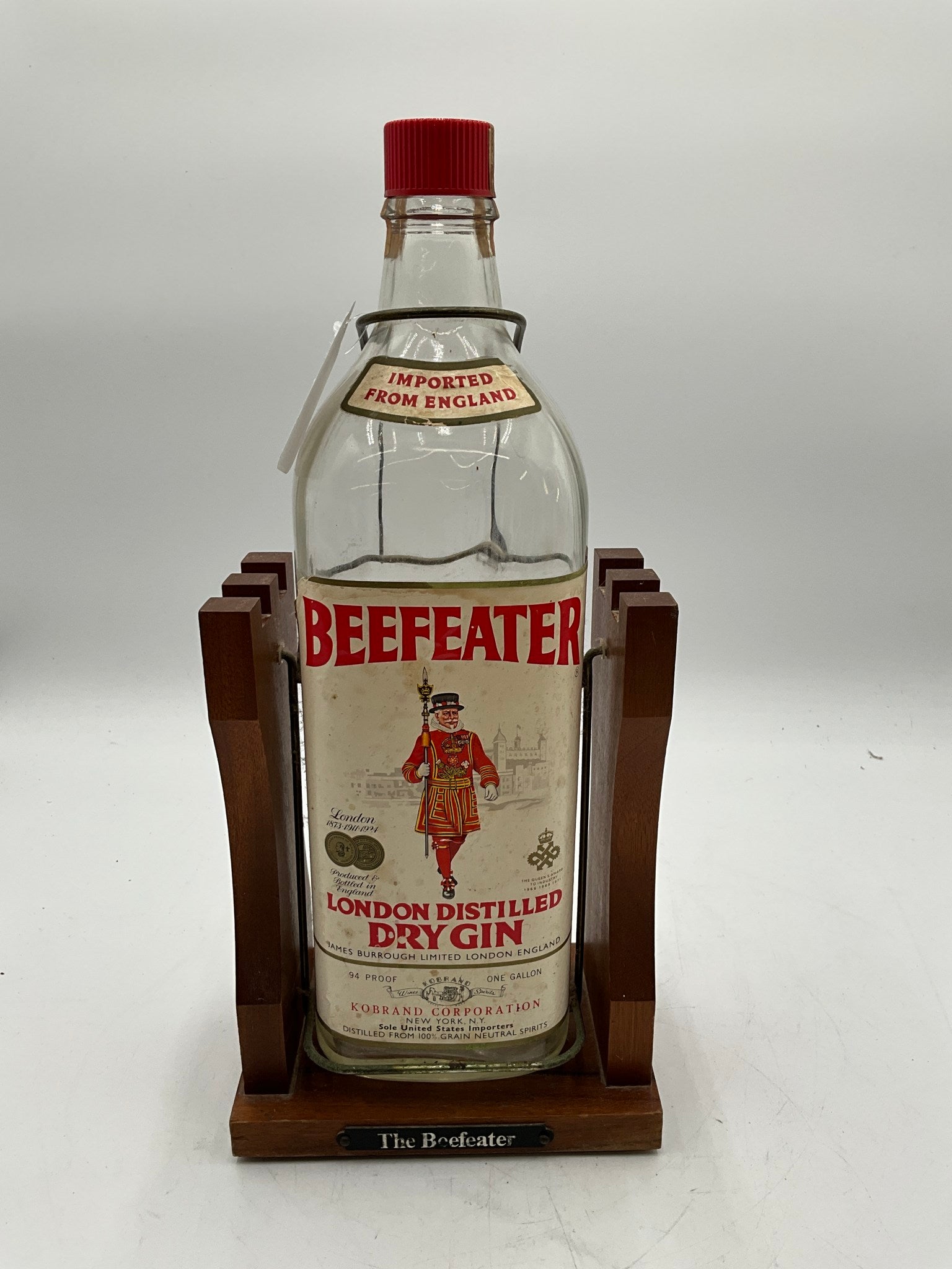 Vtg. Beefeate Dry Gin Bottle