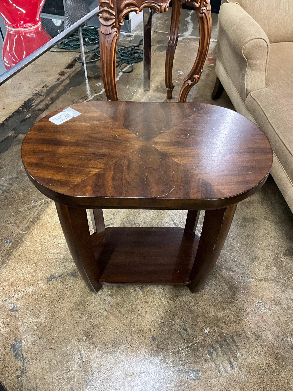 Klaussner Oval End Table
