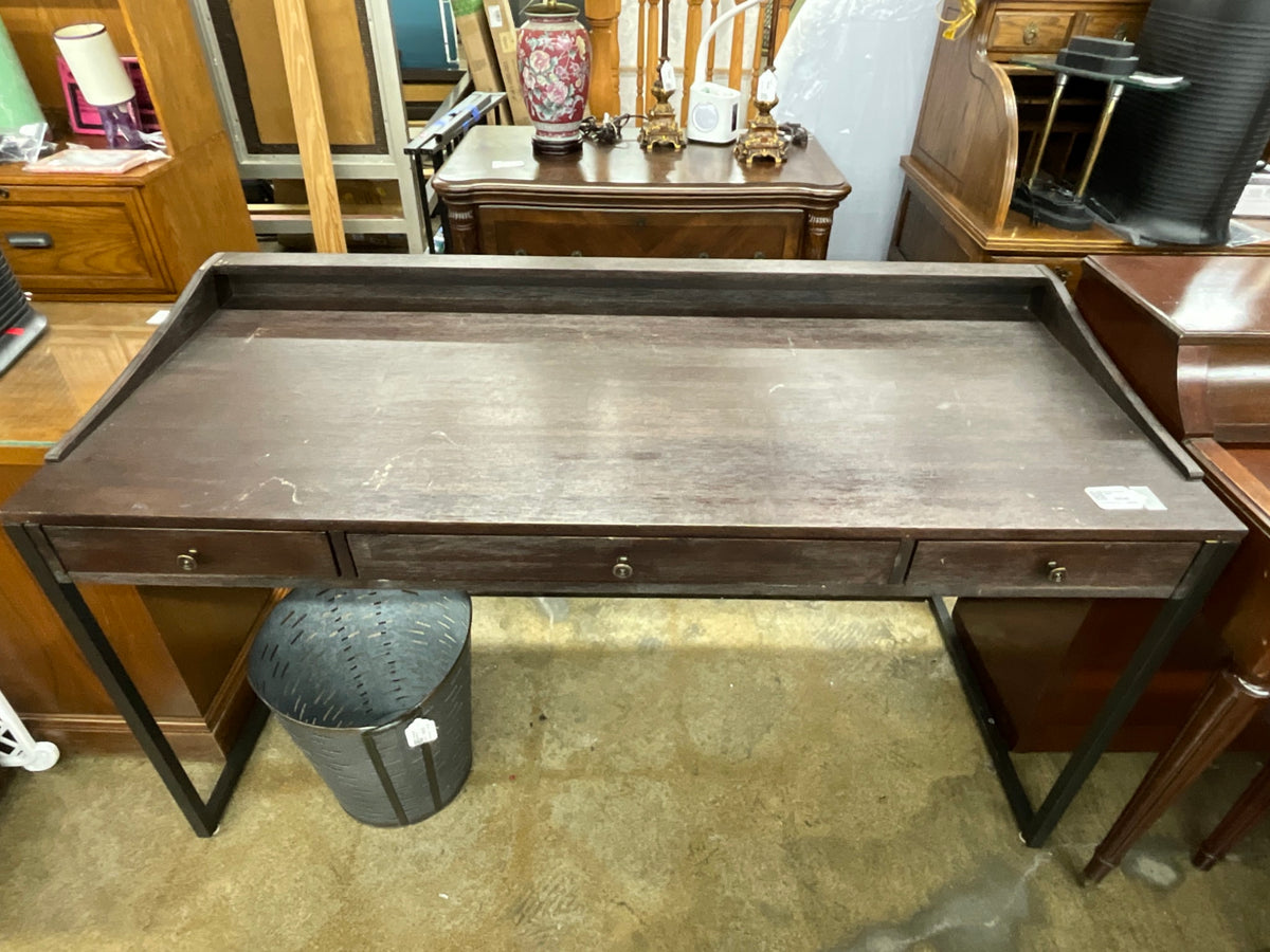 Wood 3 drawer Desk