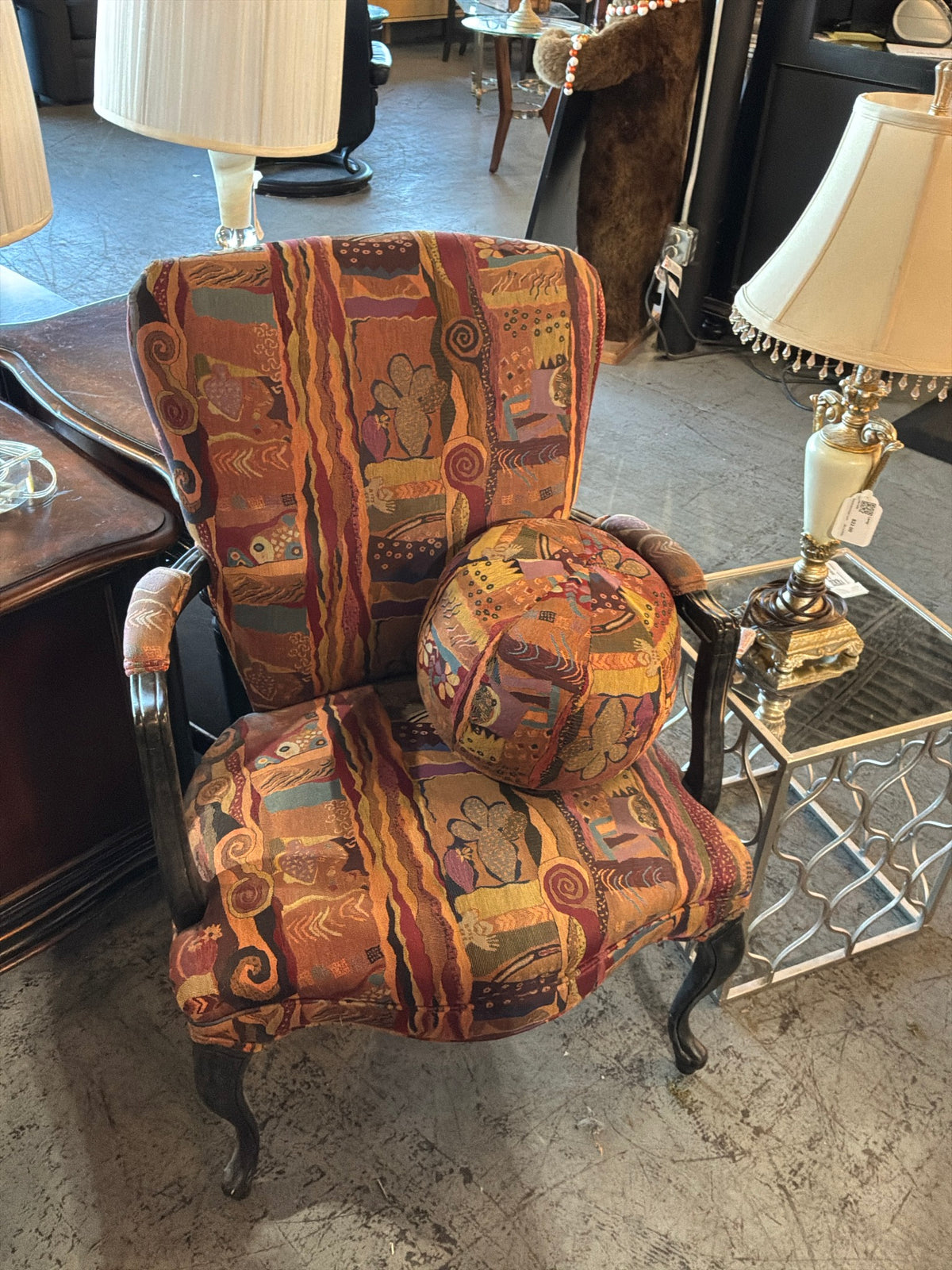 Accent Chair W/Poof