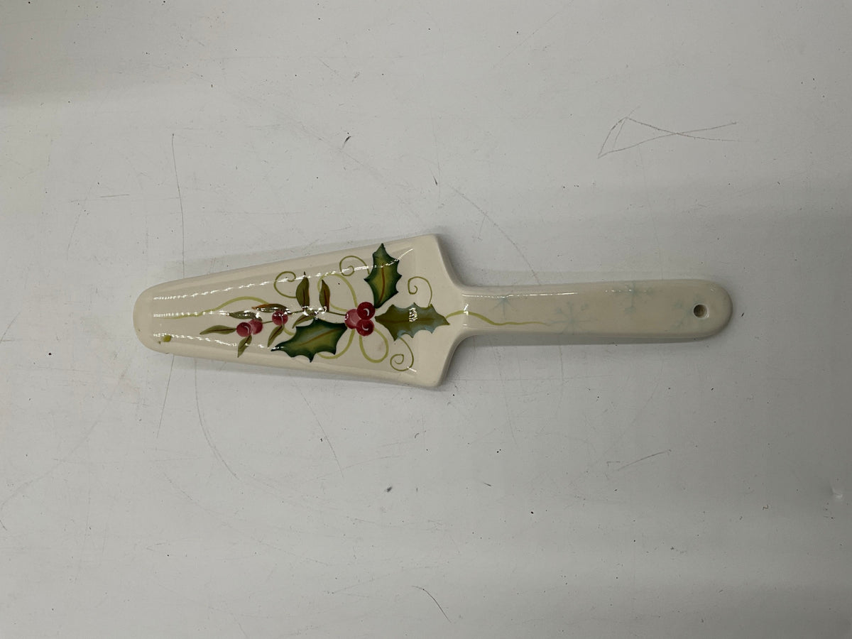 Square Tracy Porter Pedestal Plate W/Knife