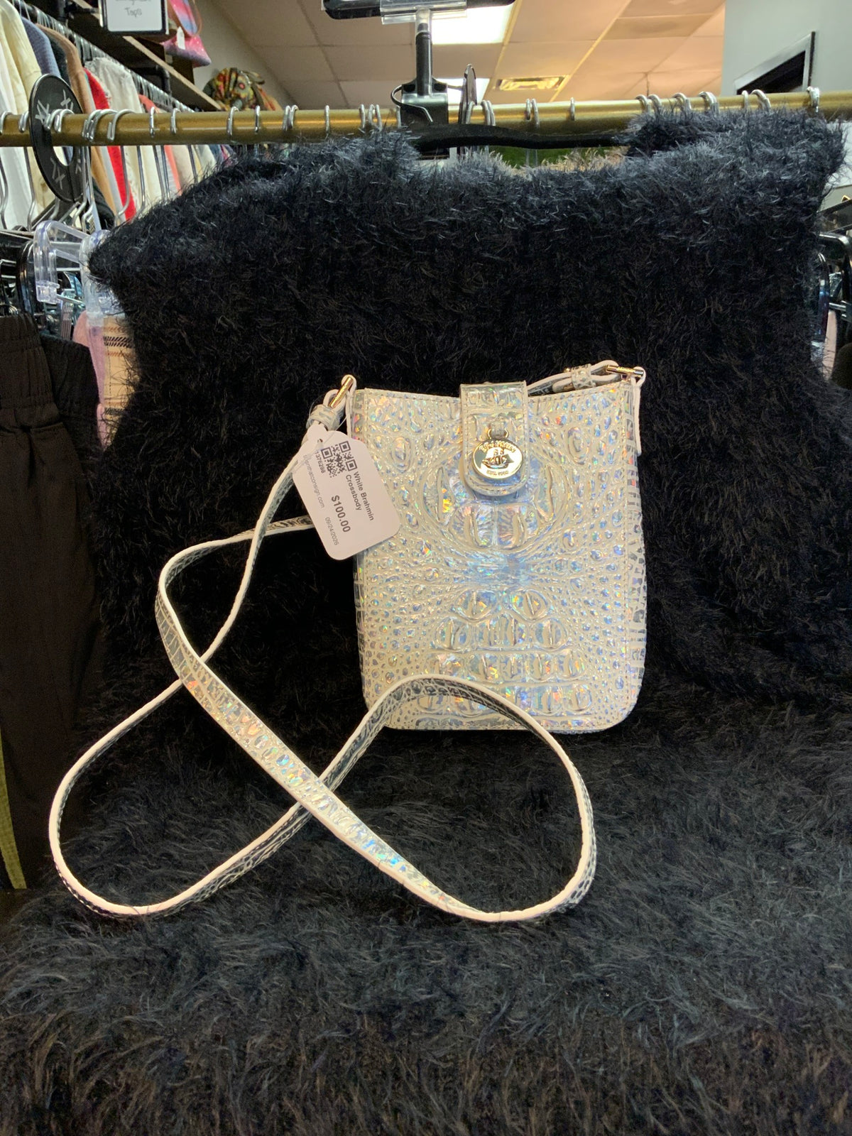 White Brahmin Crossbody