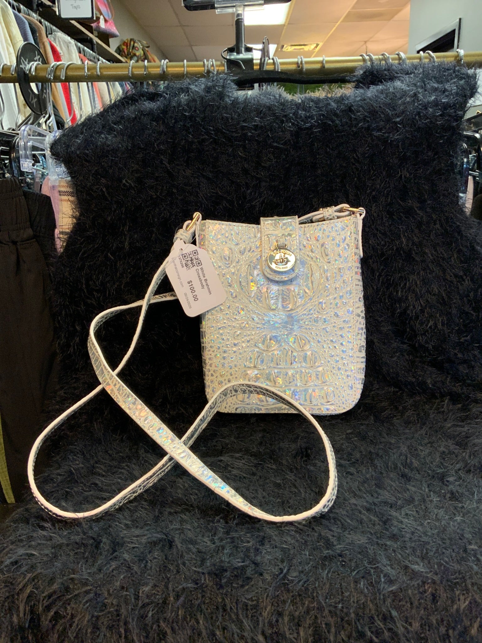 White Brahmin Crossbody