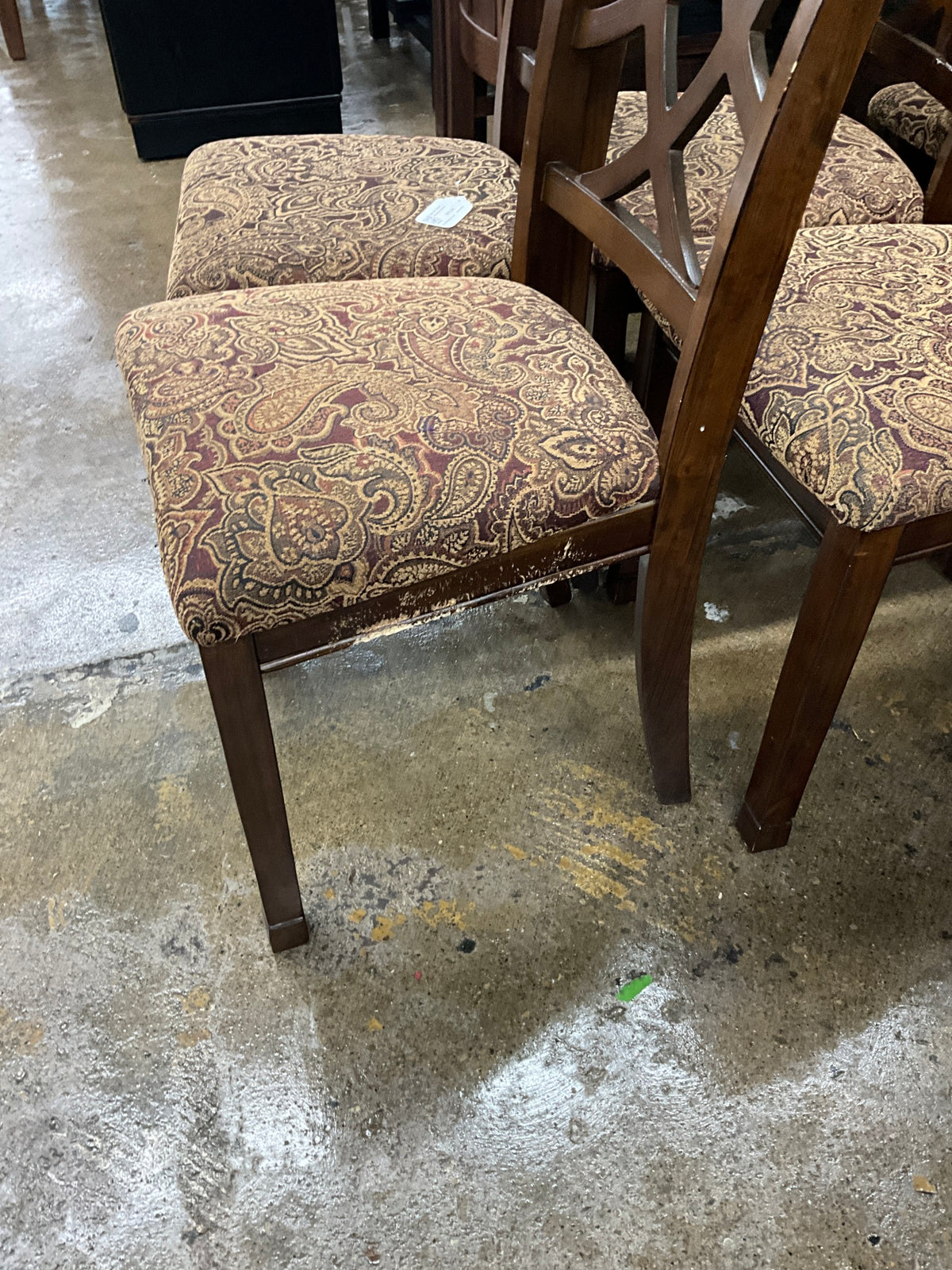 Set of 6 Dark Dining Chairs