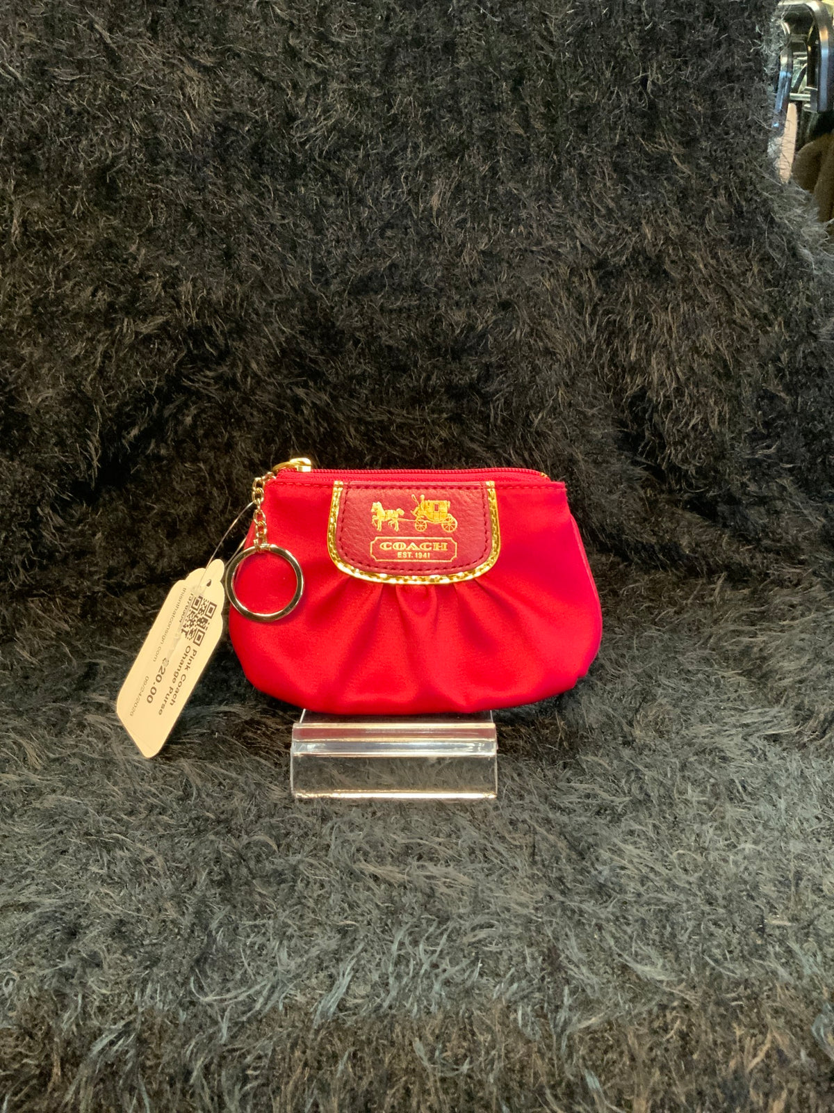 Pink Coach Ohange Purse
