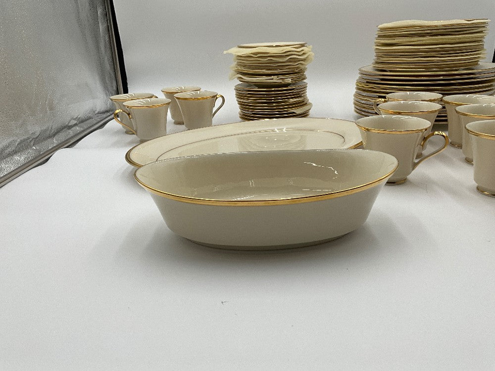 Lenox Eternal 12 Place Setting Dish Set