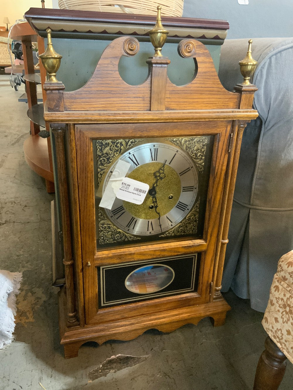 Wood Antique Style Clock