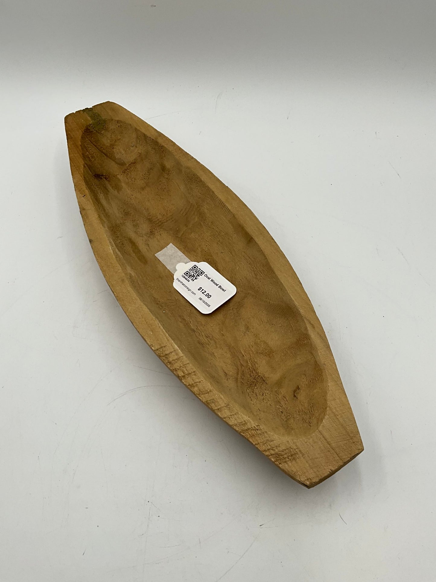 Oval Wood Bowl