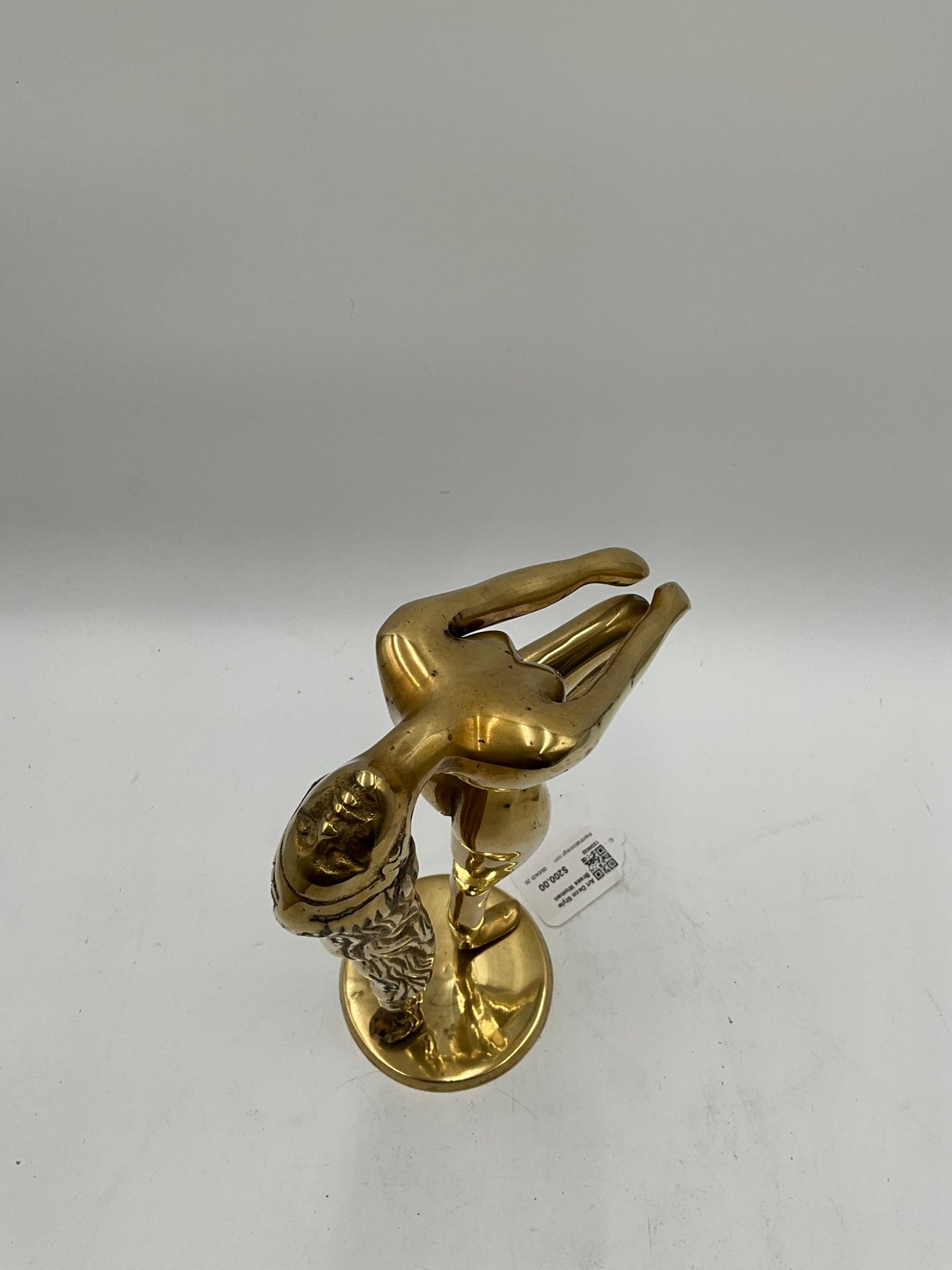 Art Deco Style Brass Woman
