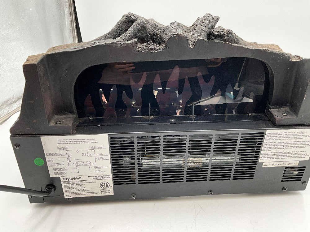Stylewell Black Electric Fireplace Heater Insert