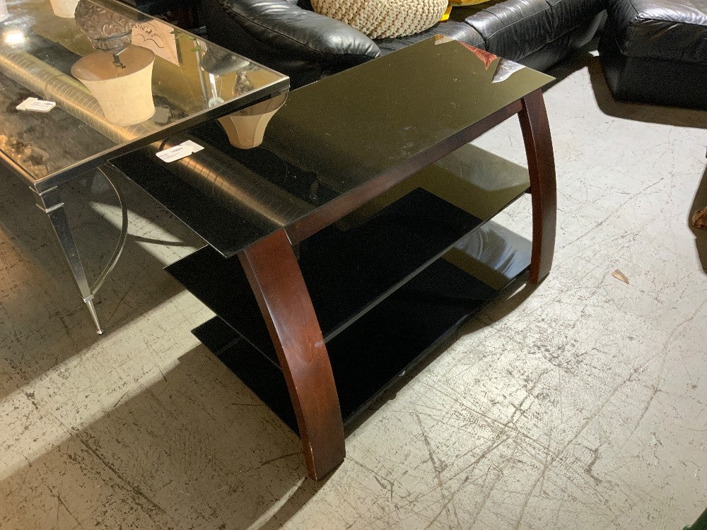 Entertainment Center Wood/Glass 40in