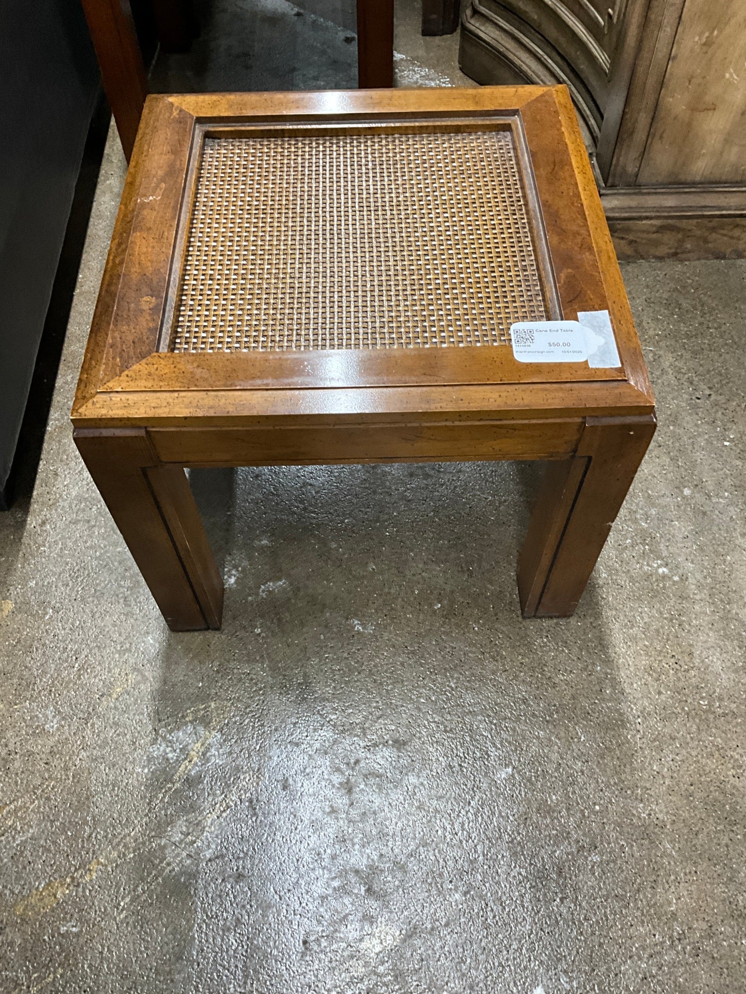 Cane End Table