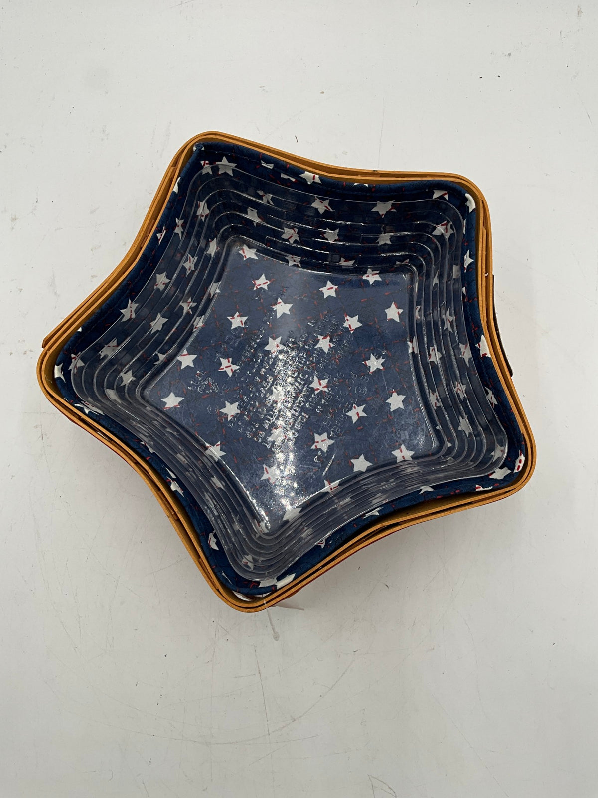 Longaberger 2001 Shining Star Basket w/ Liner