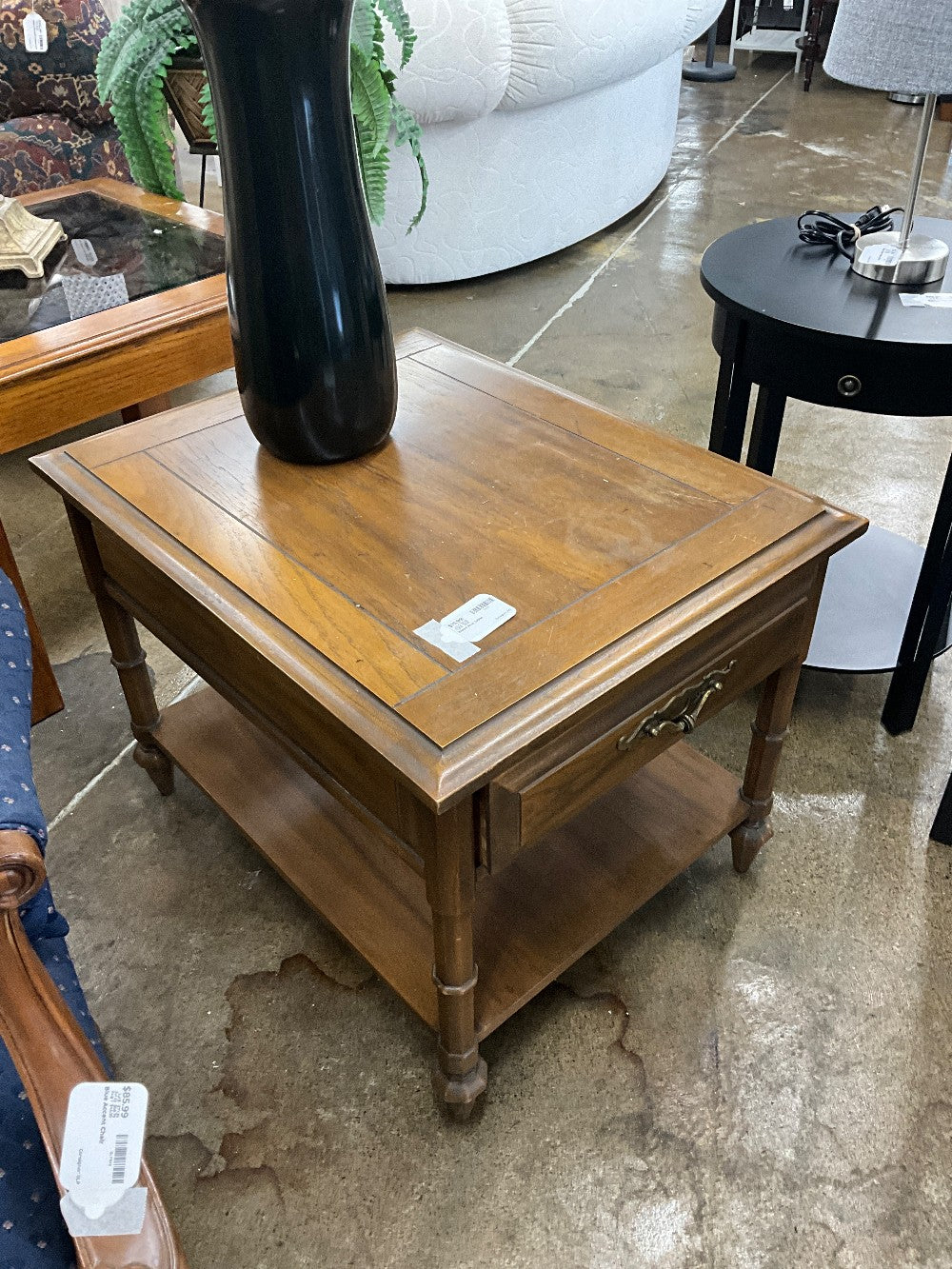 Wood End Table