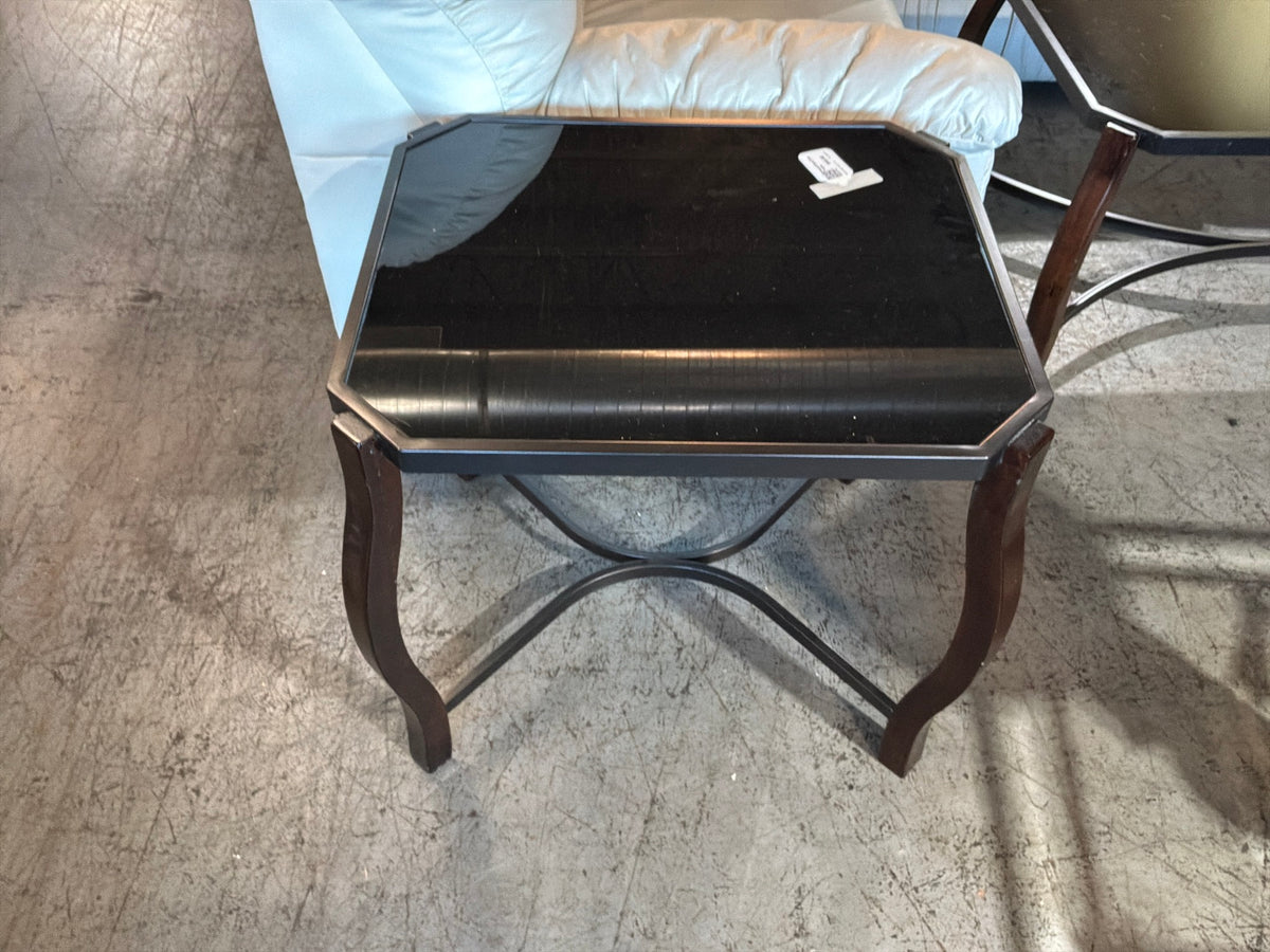Metal/Glass End Table