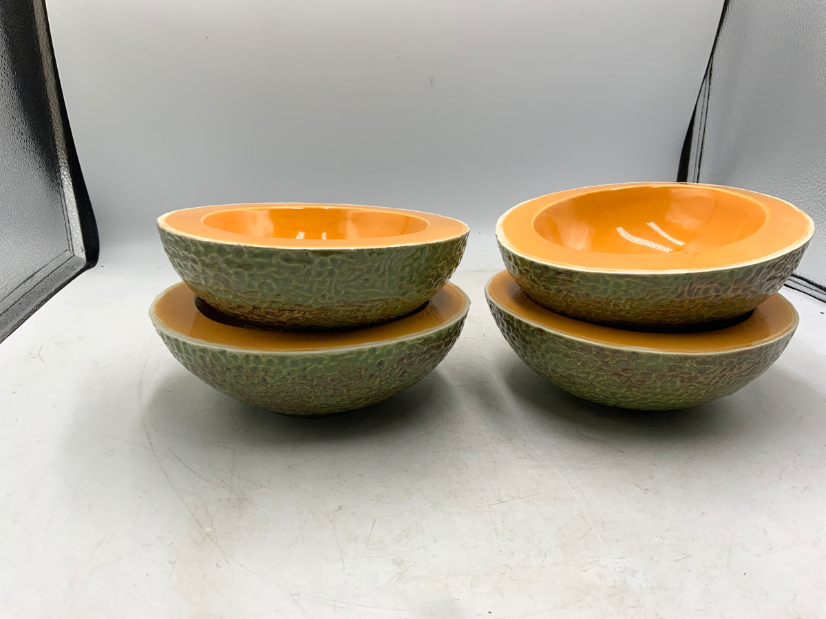 Cantelope Set of 4 Bowl