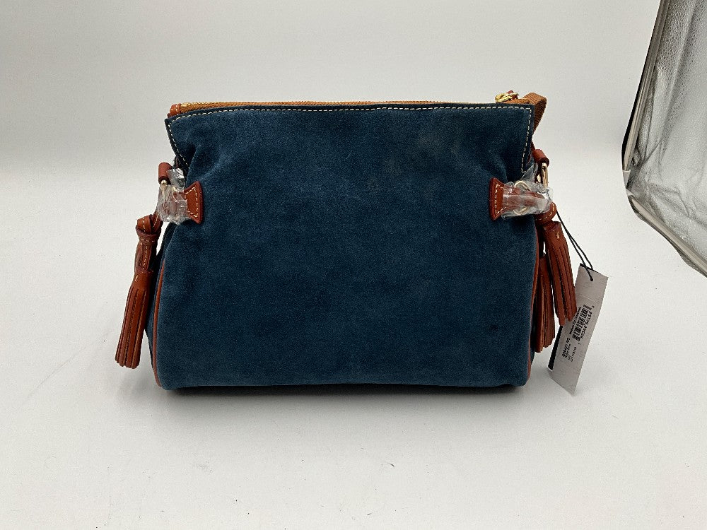 NWT! Dooney & Bourke Blue Suede Satchel