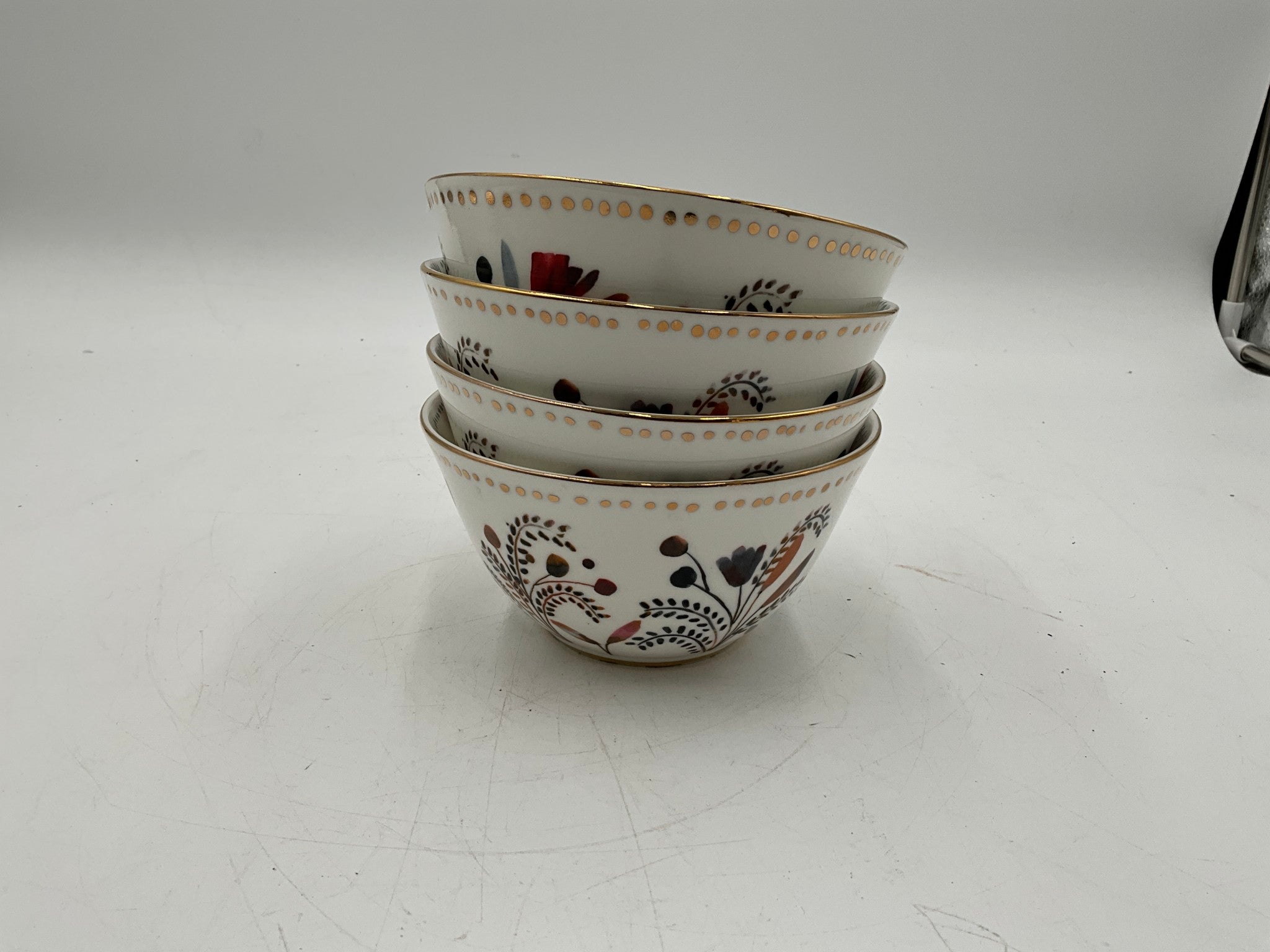 Anthropology Set of 4 Pheasant Moth Bowls