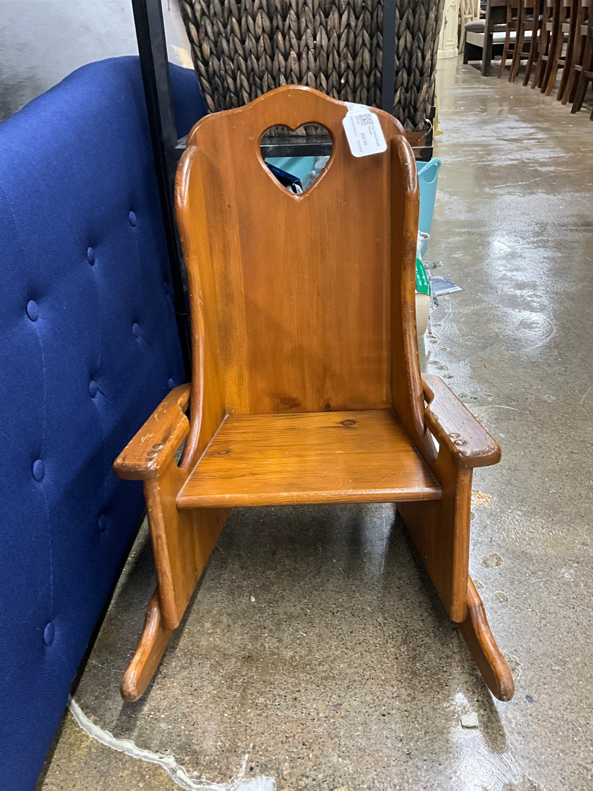 Vtg. Child Wood Rocker