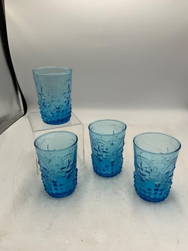 Zrike Renaissance Aqua Glasses - Set of 4