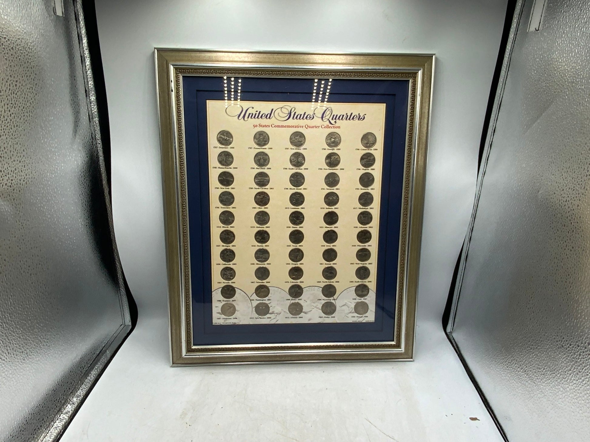 United States Quarters Framed Art