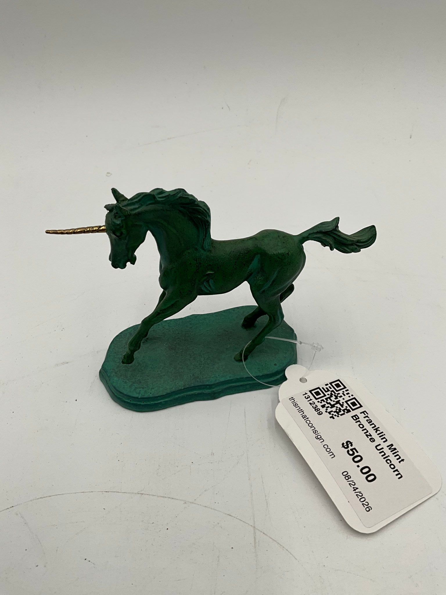 Franklin Mint Bronze Unicorn