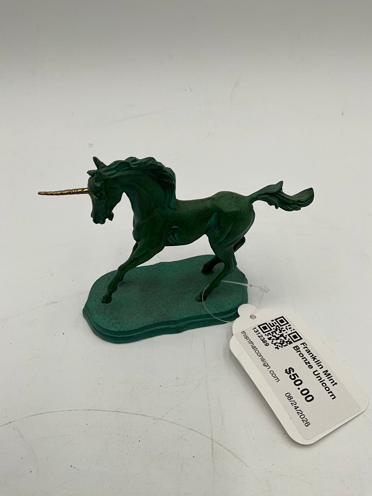 Franklin Mint Bronze Unicorn