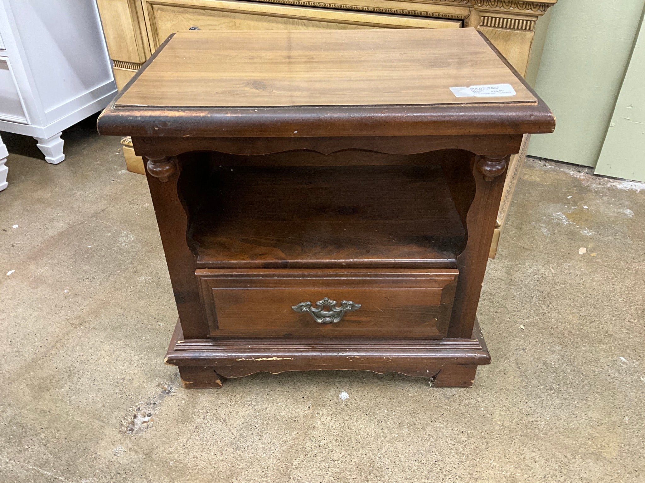 Small Wood Nightstand