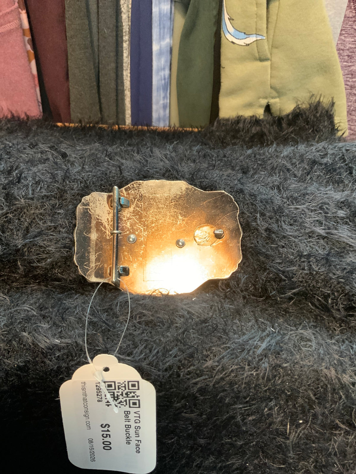 VTG Sun Face Belt Buckle