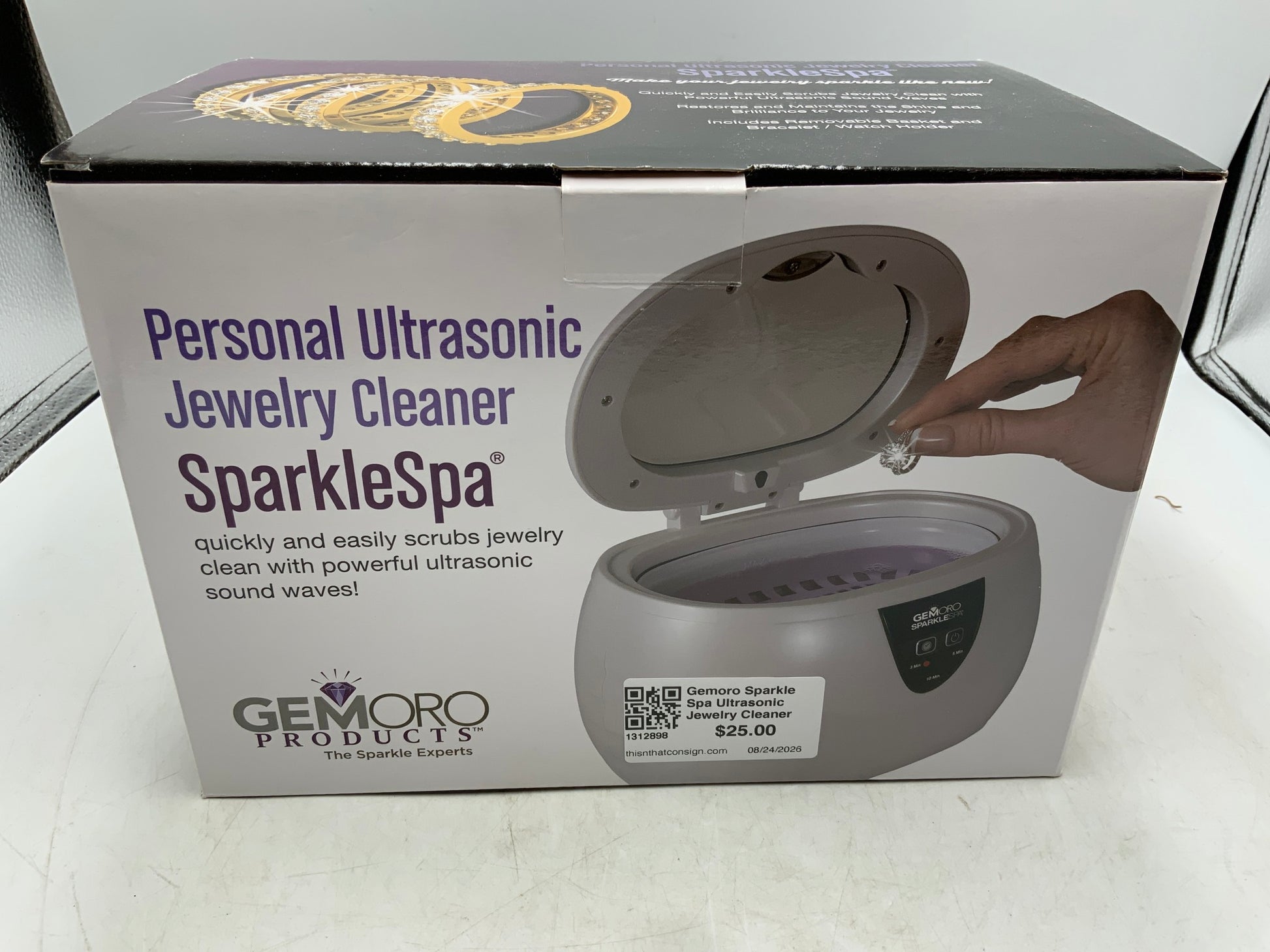 Gemoro Sparkle Spa Ultrasonic Jewelry Cleaner