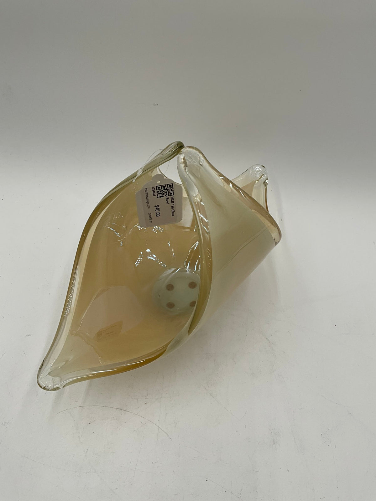 MCM Tan Glass Bowl