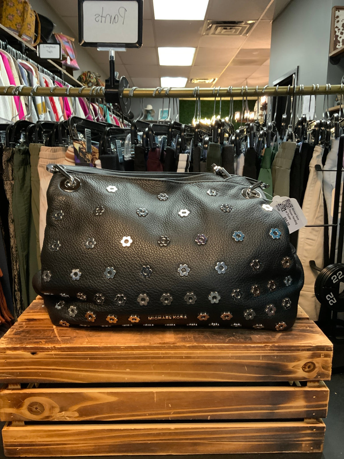 Michael Kors Flower Handbag w/ Duster