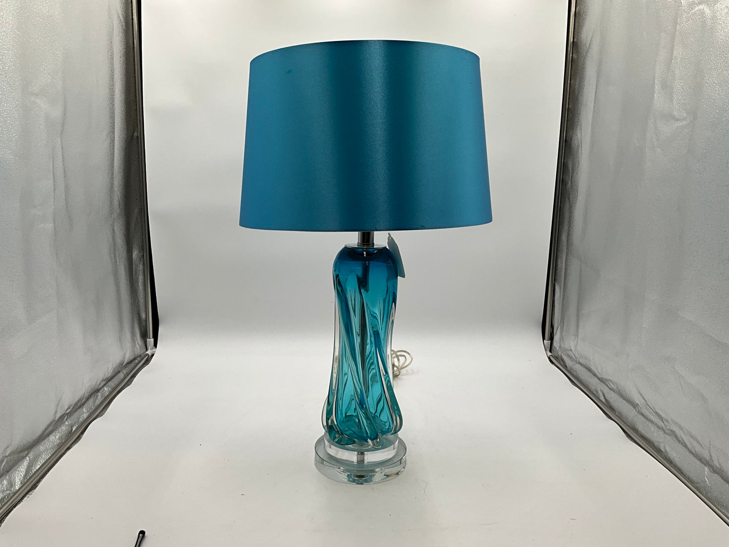 Blue Glass Lamp