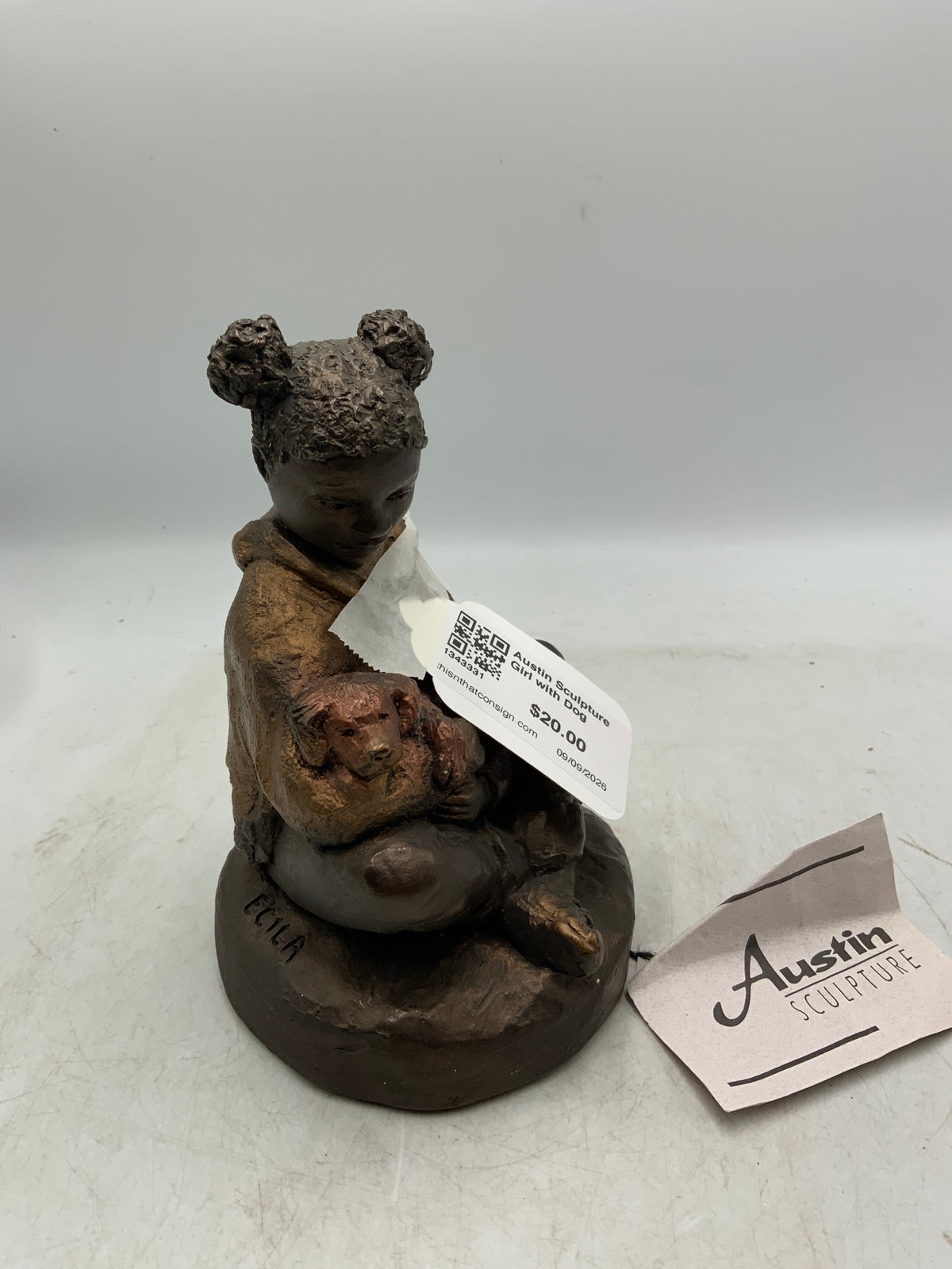 Austin Sculpture Girl with Dog