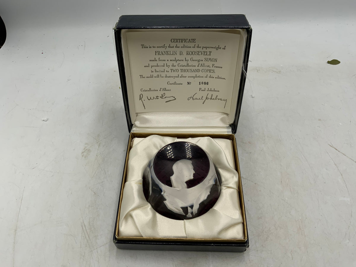 Franklin D Roosevelt Paperweight