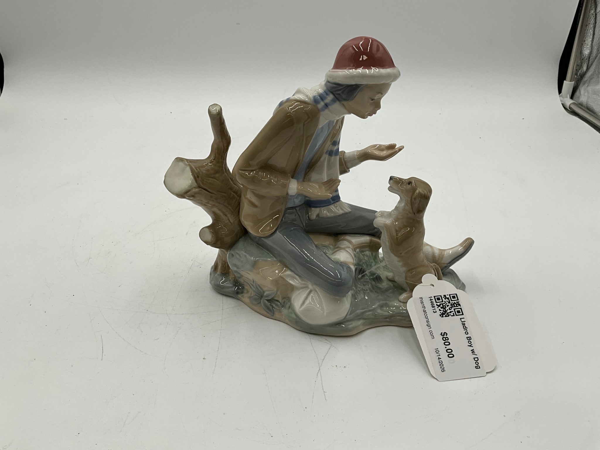 Lladro Boy w/ Dog