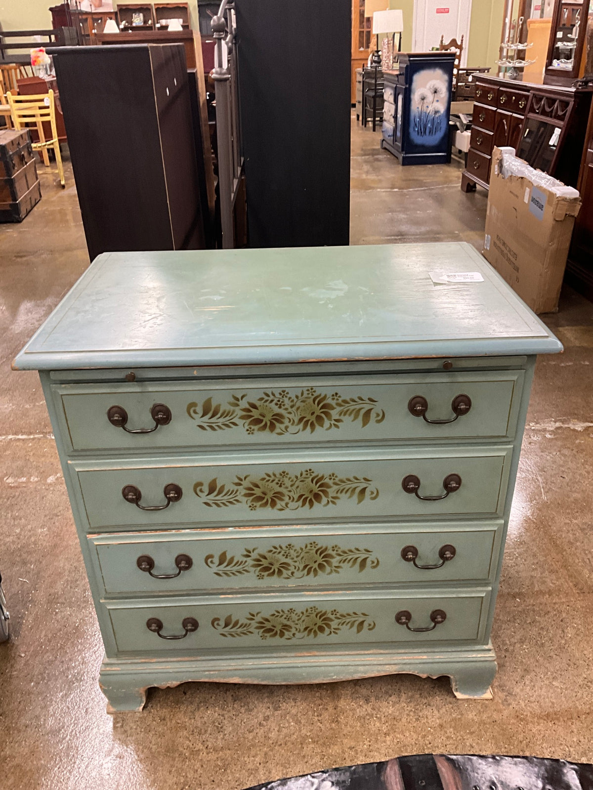Heywood Wakefield Teal Dresser