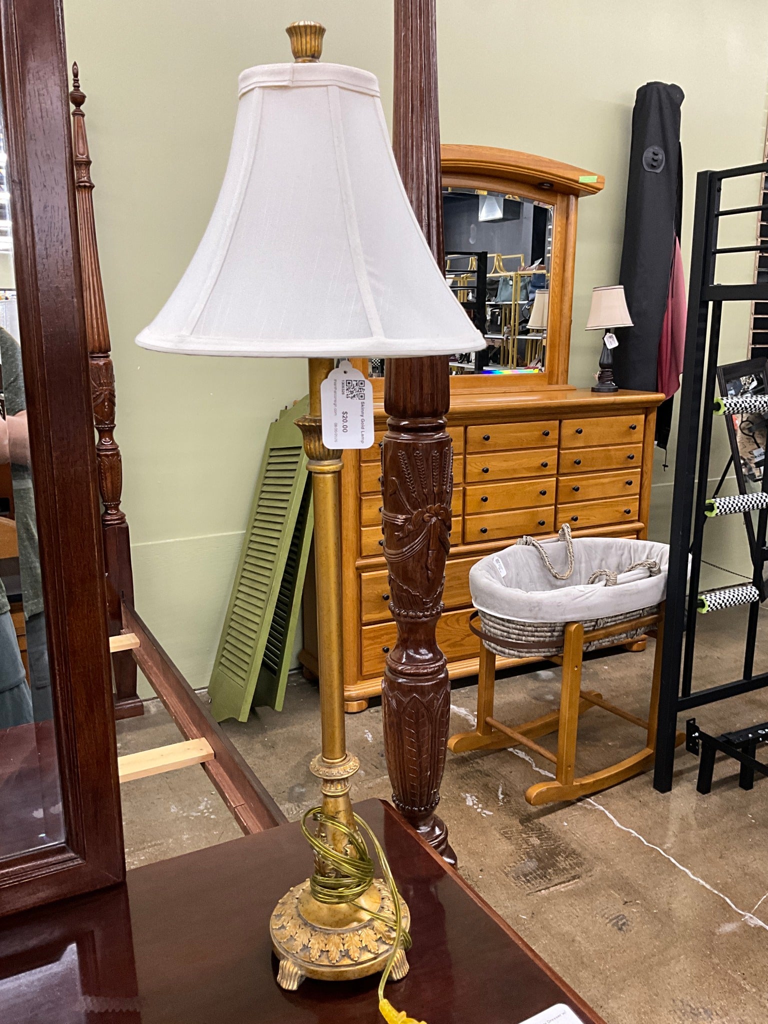 Skinny Gold Lamp