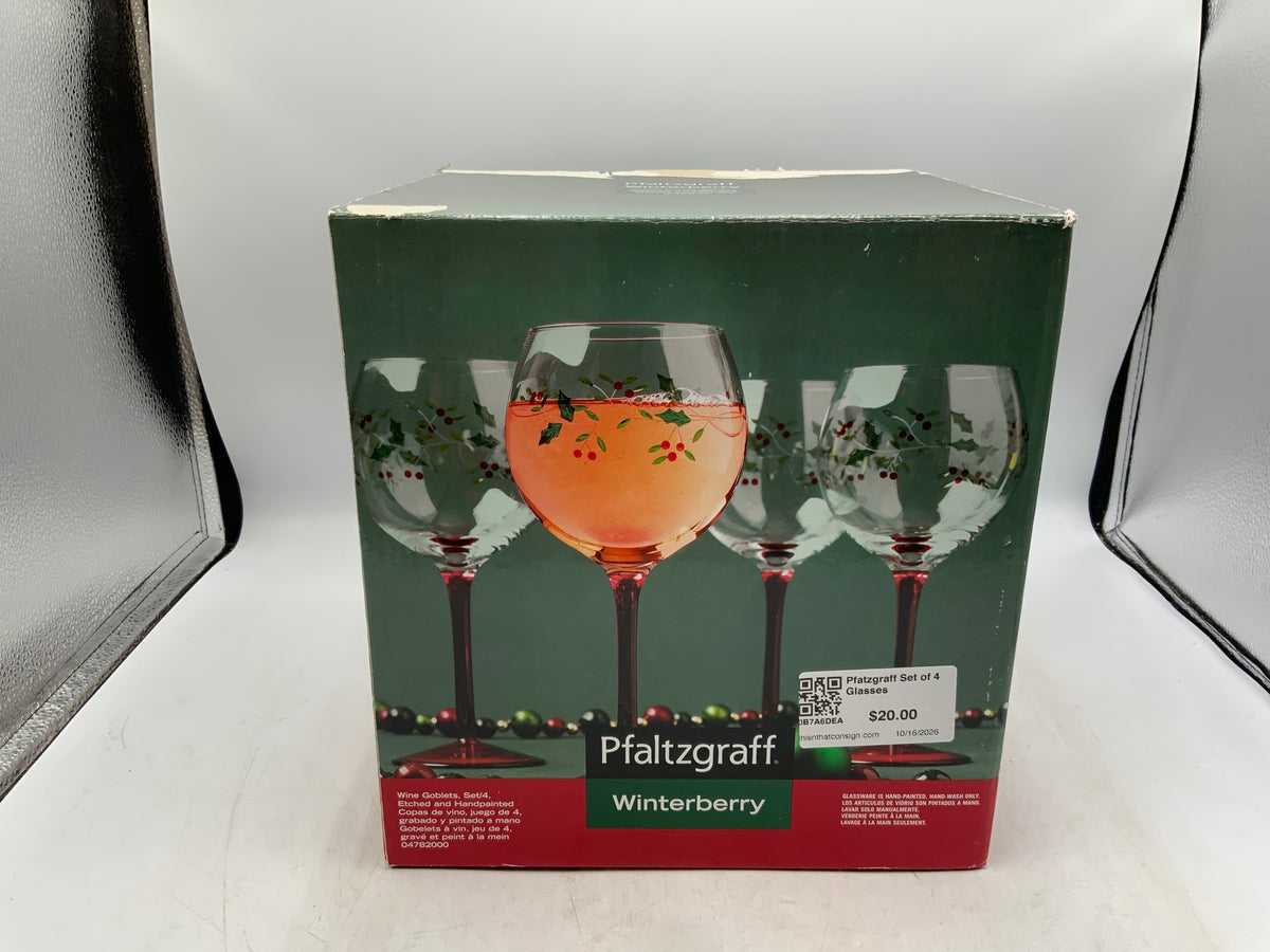 Pfatzgraff Set of 4 Glasses