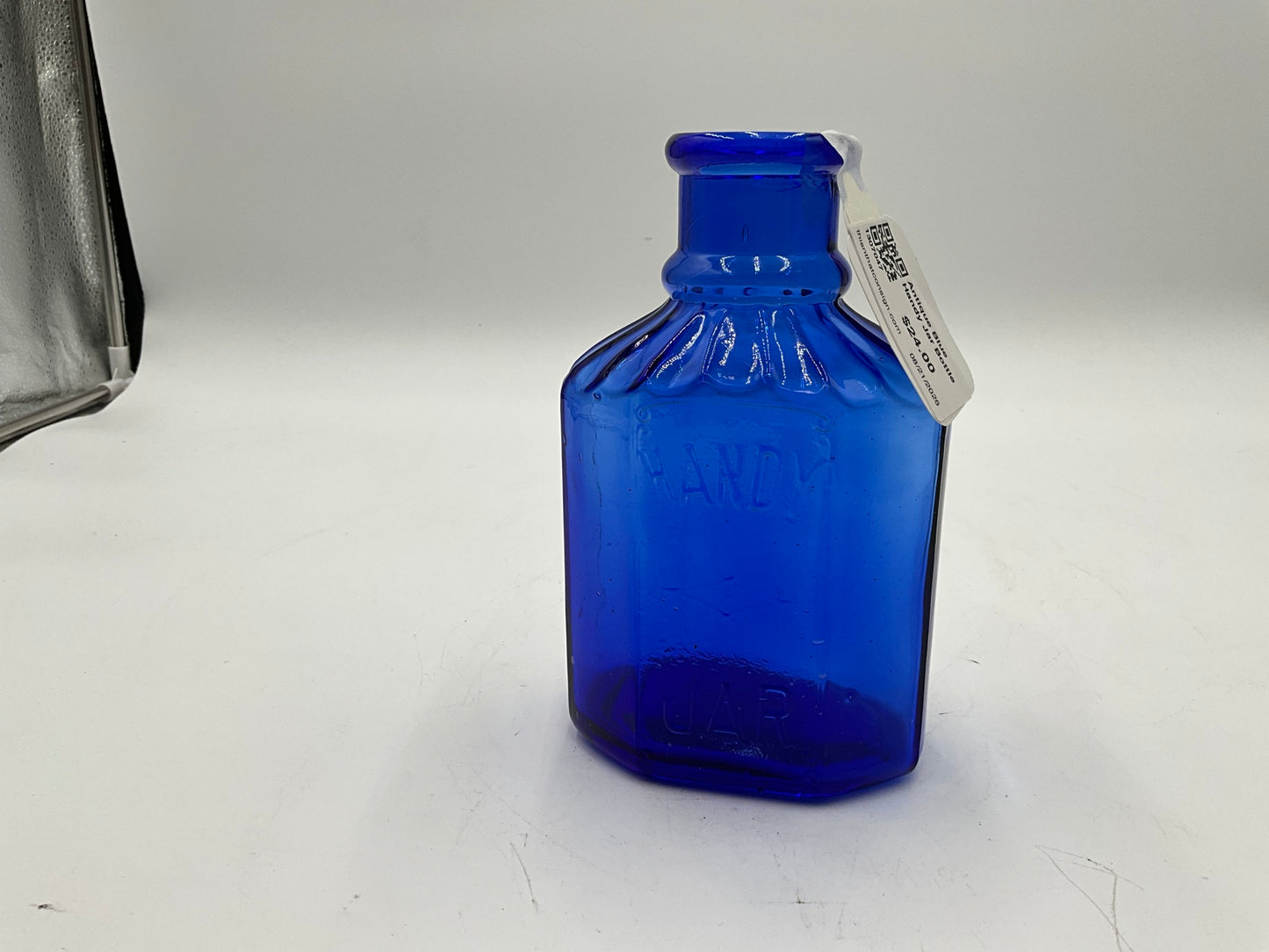 Antique Blue Handy Jar Bottle