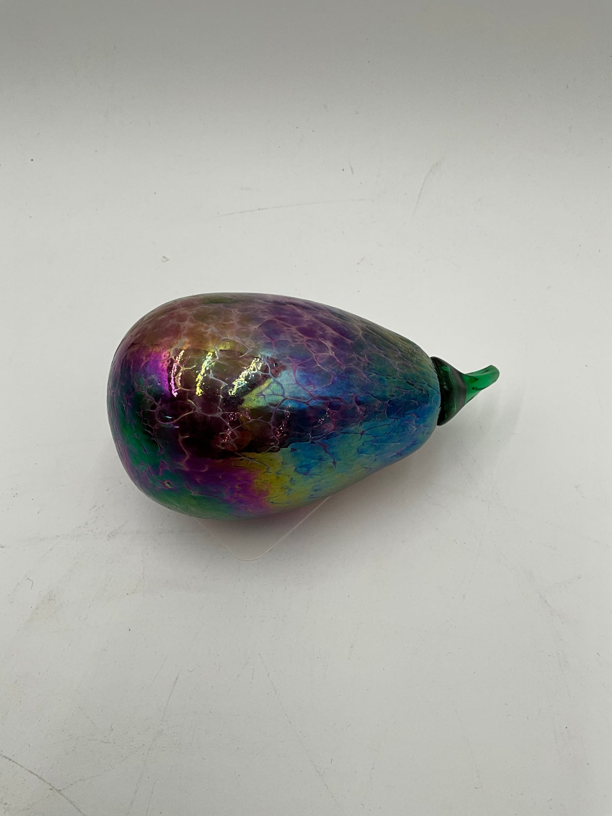 Carnival Glass Eggplant - Glass Eye Studio