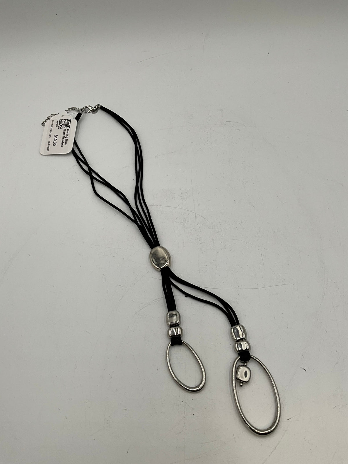 Sterling Silver Black Necklace