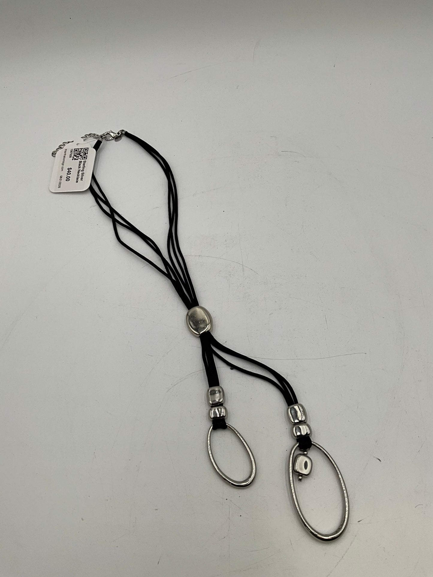 Sterling Silver Black Necklace