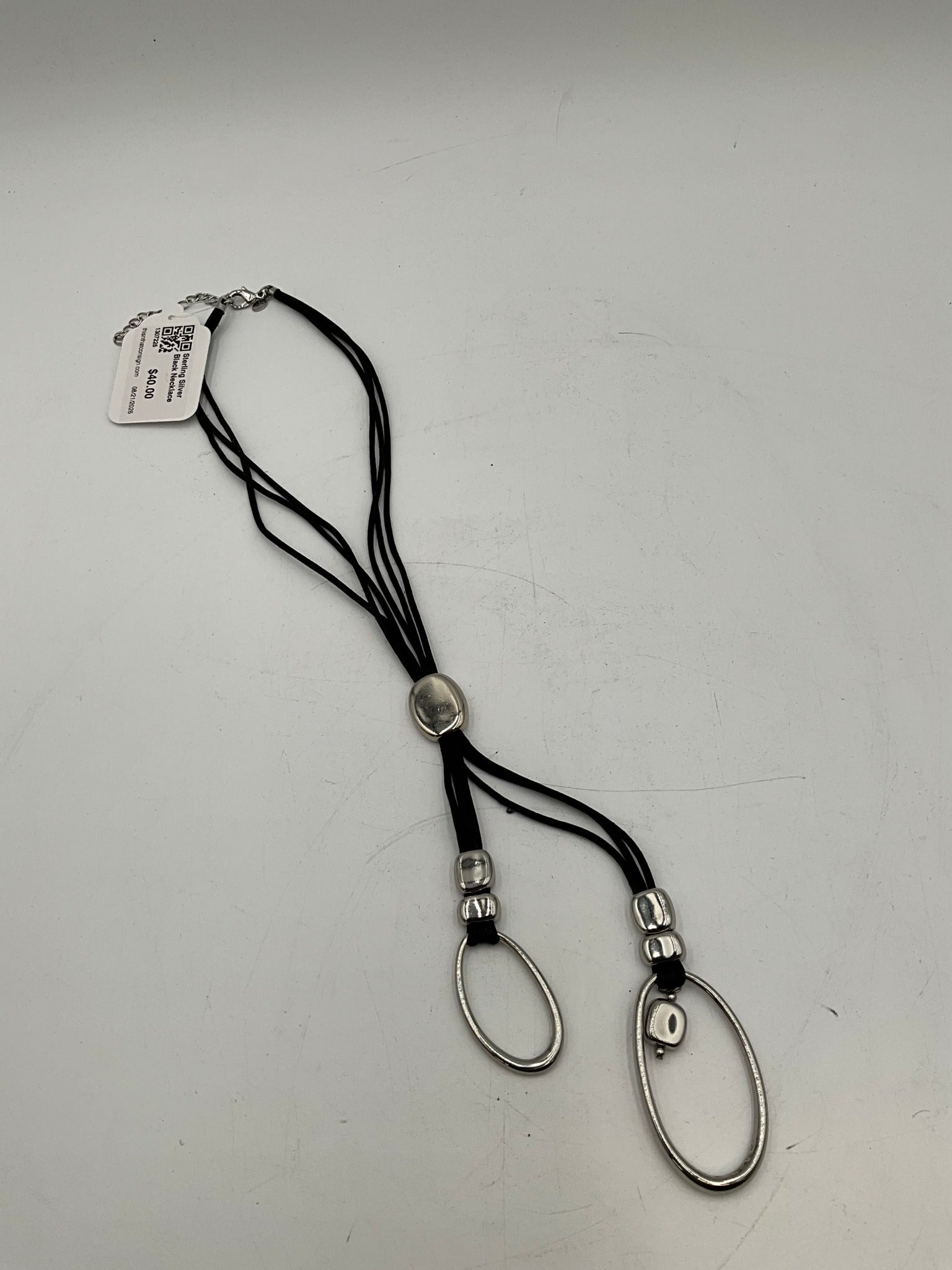 Sterling Silver Black Necklace