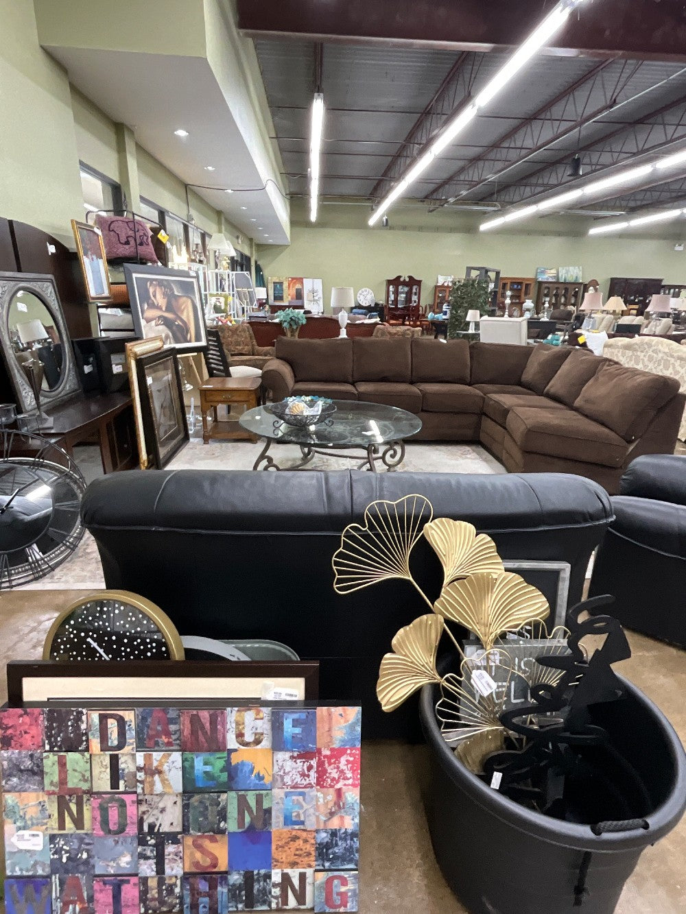 Black Leather Loveseat