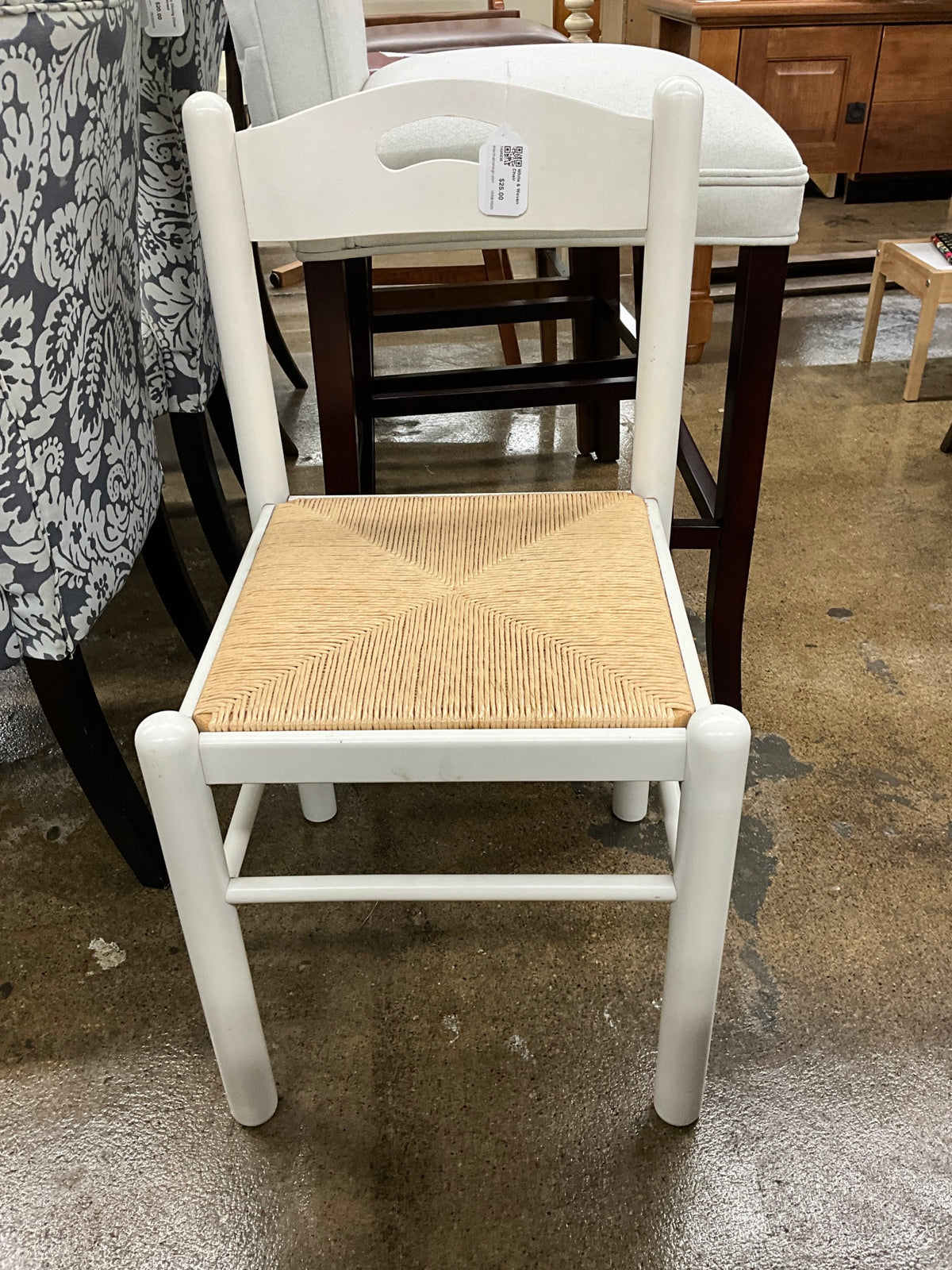 White & Woven Chair