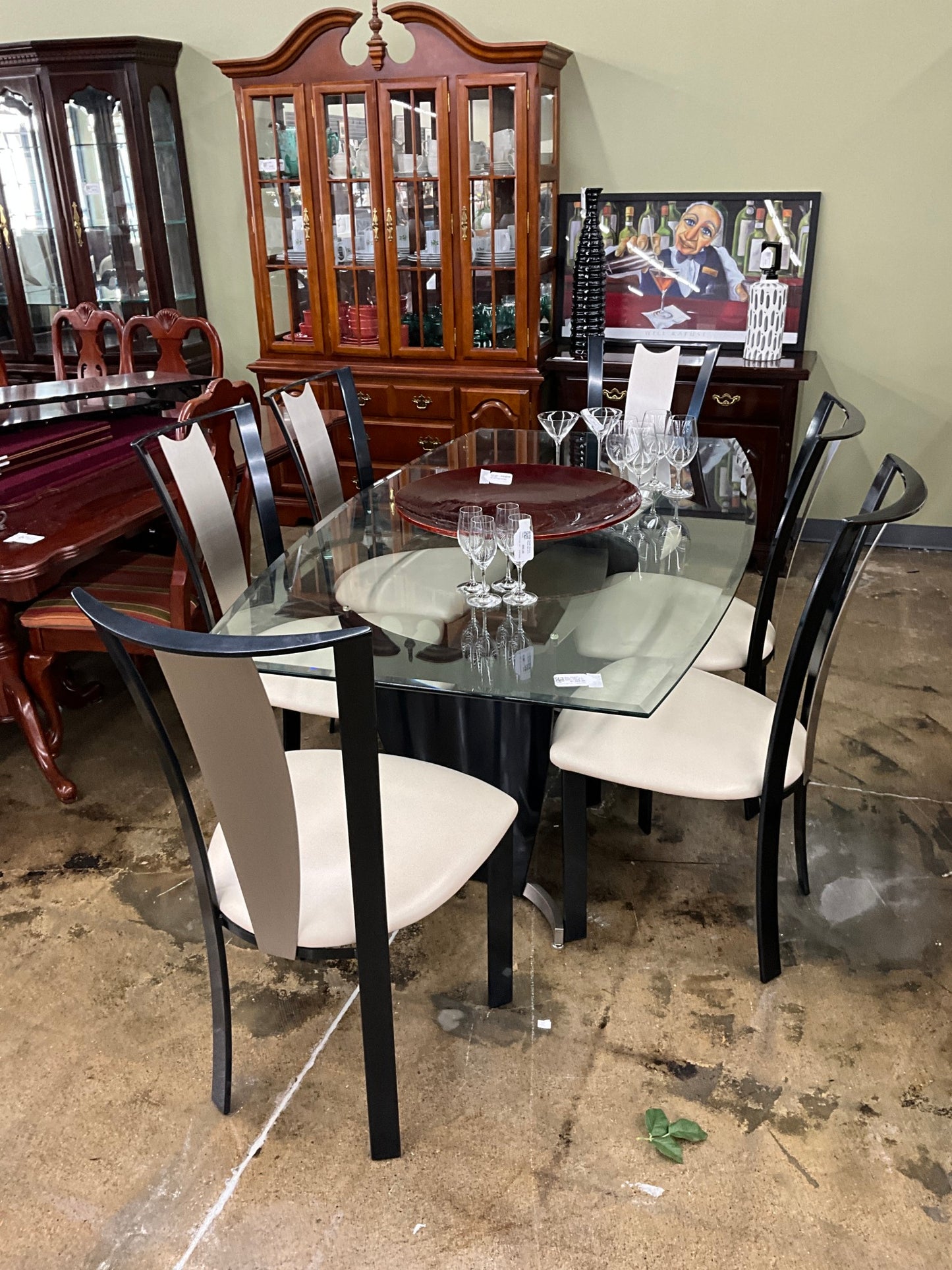 Elite Modern Glass Table w/ 6 Chairs (retails for $6,500)