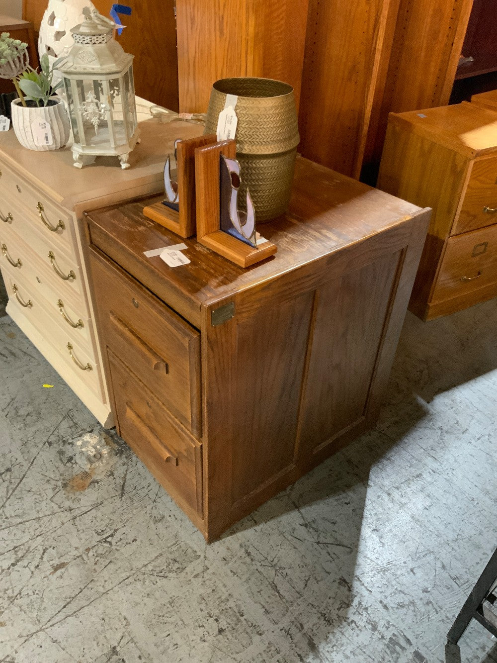 Wood File Cabinet